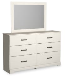 Stelsie - Dresser, Mirror - White
