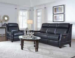 Warrendale - Power Recliner With Power Recline And Power Headrest - Blue