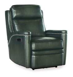 Hamilton - Power Recliner With Power Headrest - Dark Green