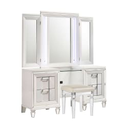 Twenty Nine - Vanity Set With Led & USB Plug - White