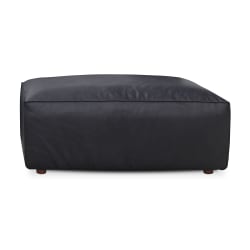 Form - Leather Ottoman - Vantage Black
