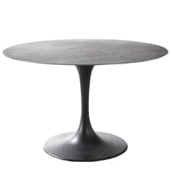 Brando - 48" Dining Table - Black / Woodtone
