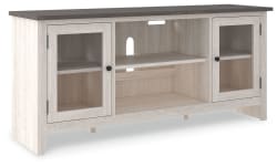 Dorrinson - White - LG TV Stand w/Fireplace Option