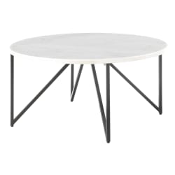 Cedric - 36" Round Coffee Table - Black
