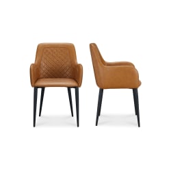 Cantata - Vegan Leather Dining Chair (Set of 2) - Tawny