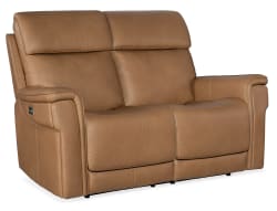 MS - Lyra Zero Gravity Power Loveseat With Power Headrest - Light Brown