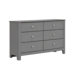 Sami - Youth 6-Drawer Dresser - Gray