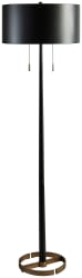 Amadell - Black / Gold Finish - Metal Floor Lamp