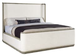 Linville Falls - Boones Queen Upholstered Shelter Bed - Beige