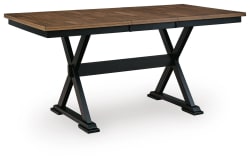 Wildenauer - Dining Room Counter Butterfly Extension Table - Brown / Black