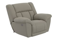 Sentinel - Power Lay Flat Recliner With Extended Ottoman - Smoke