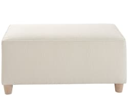 U Choose - 48" x 22" Rectangle Ottoman - White