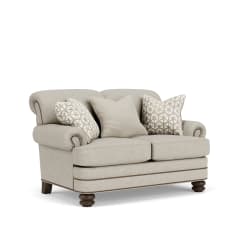 Bay Bridge - Fabric Loveseat, Nailhead Trim