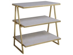Signature Designs - Cumulus Triangular Tier Table - Yellow
