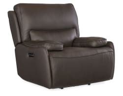 Kramer - Zero Gravity Power Recliner With Power Headrest - Dark Brown