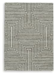 Jossen - 5' x 7' Rug - Ivory / Gray