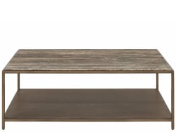 Montclair - Brindle Cocktail Table - Light Brown / Dark Brown