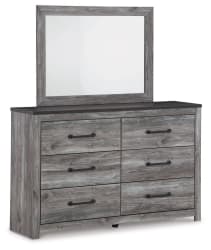 Bronyan - Dresser And Mirror - Dark Gray