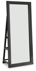 Evesen - Black - Floor Standing Mirror/Storage