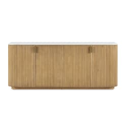 Arik - 4 Door Walnut Cabinet - Woodtone