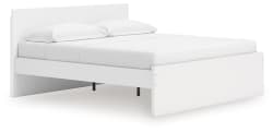 Onita - King Panel Platform Bed - White