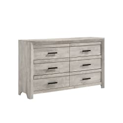 Eleanor - 6-Drawer Dresser - White