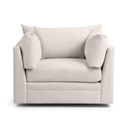 Audrey - Swivel Chair - Oat Beige