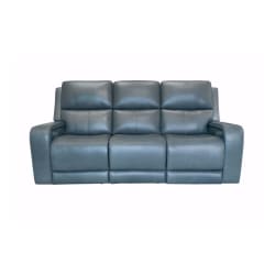 Oasis - Power Reclining Sofa With Power Headrests, Lumbar, Heat & Massage - Storm