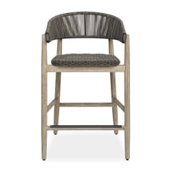 Dermott - Outdoor Counter Stool - Brown / Dark Gray
