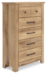 Makidern - Five Drawer Chest - Tan