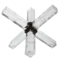 Double Cross - Sculpture - Faux Quartz Crystal