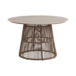Alesso - Round Dining Table - Brown / Sand