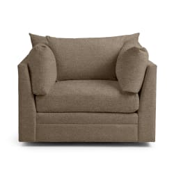 Audrey - Swivel Chair - Mink Brown