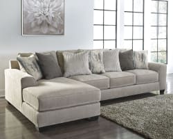 Ardsley - Pewter - Left Arm Facing Corner Chaise with Sofa 2 Pc Sectional