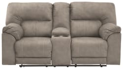 Cavalcade - Slate - DBL REC PWR Loveseat w/Console
