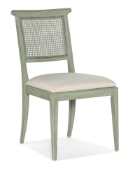 Charleston - Upholstered Seat Side Chair (Set of 2) - Green / Beige