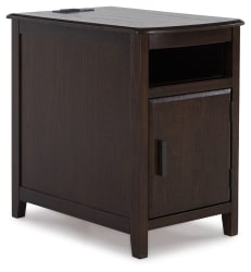 Devonsted - Dark Brown - Chair Side End Table