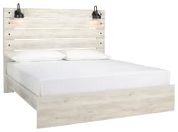 Cambeck - King Panel Bed - Whitewash