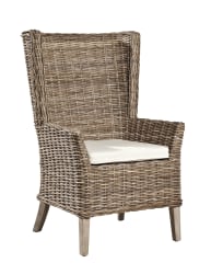 Key Largo - Host Chair (Set of 2) - Dark Brown