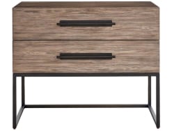 Dwell - Metal Base Nightstand - Boulder