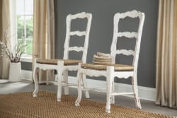 French - Ladderback Side Chair (Set of 2) - Chalk White