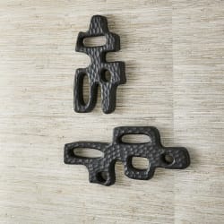 Chiseled Silhouette - Wall Sculptures (Set of 2) - Woodtone