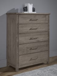 Dovetail - 5-Drawer Chest - Mystic Gray