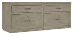 Linville Falls - 72" Credenza With Two Lateral Files - Gray
