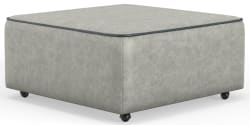 Nico - Castered Cocktail Ottoman - Silver