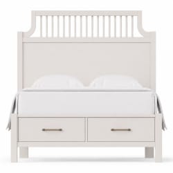Pure Maple - Queen Garden Storage Bed - Cottage White
