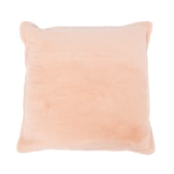 Taiga - 22" x 22" Pillow - Faux Fur Peach