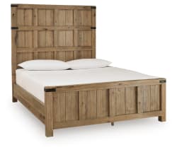 Ridgester - Queen Panel Bed - Light Brown