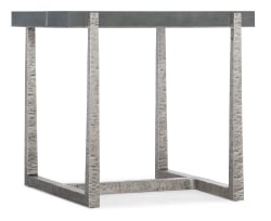 Chapman - Mixed Media End Table - Silver