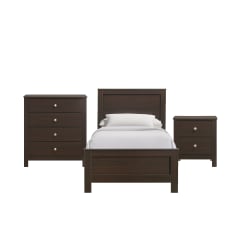 Sami - Youth Twin Panel 3 Piece Bedroom Set - Espresso